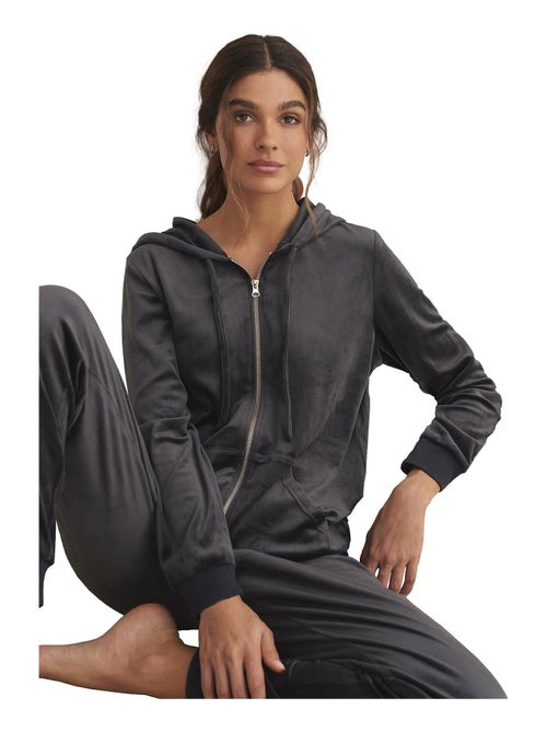 Tenue détente pyjama pantalon veste zippée capuche sportp90 - Kiabi
