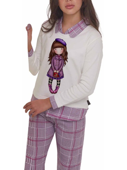 Tenue d'intérieur pyjama pantalon et haut le beret santoro - Kiabi Tenue d'intérieur pyjama pantalon et haut le beret santoro - Kiabi