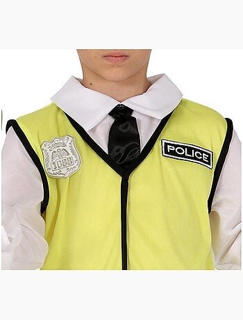 Tenue ou costume de police : gilet, chapeau et chemise