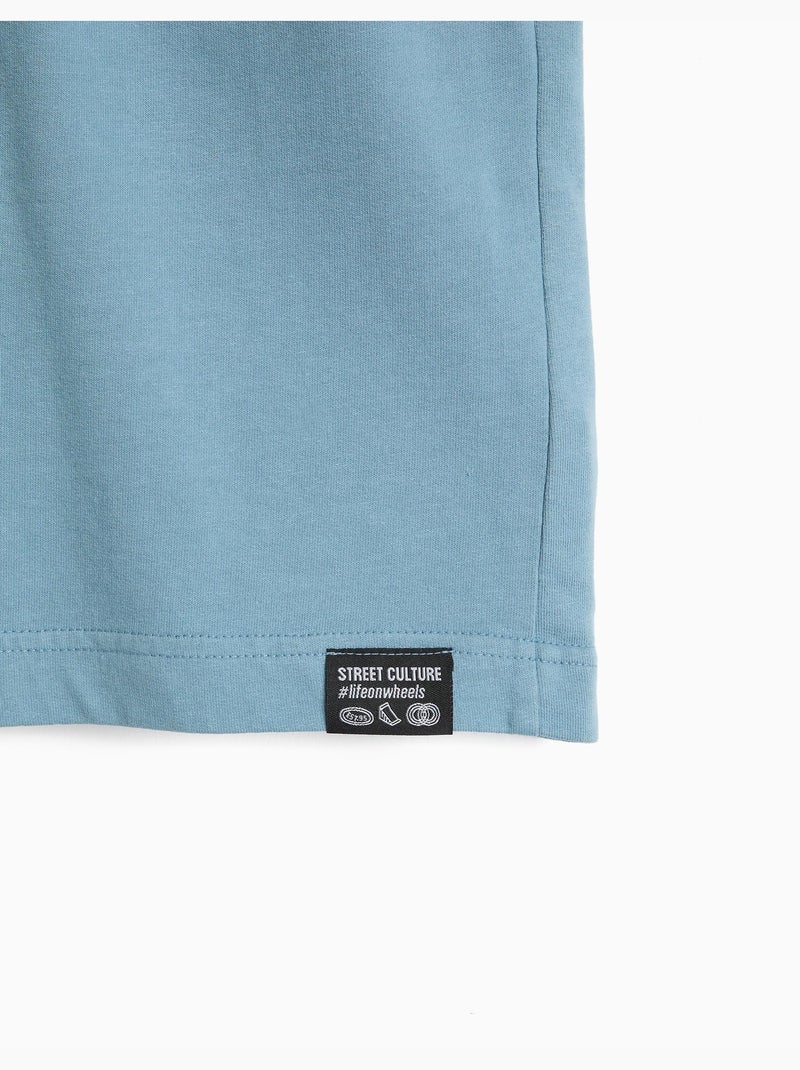 Terry shorts, mo fashion Blauw - Kiabi