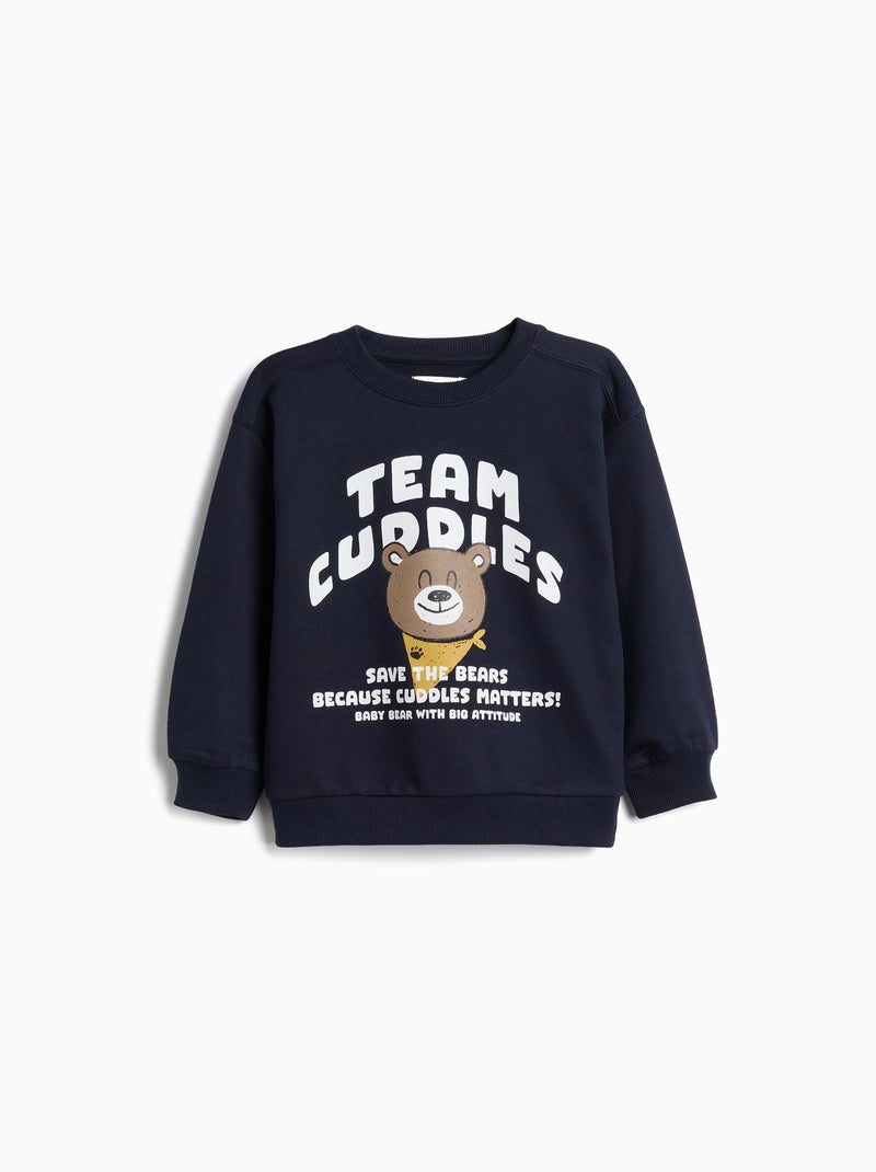 Terry trui, mo fashion Blauw - Kiabi