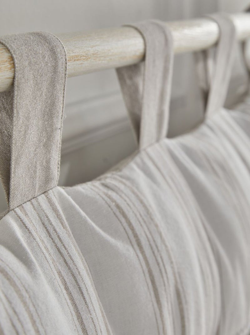 Tête de lit à rayures style romantique Sable - Kiabi