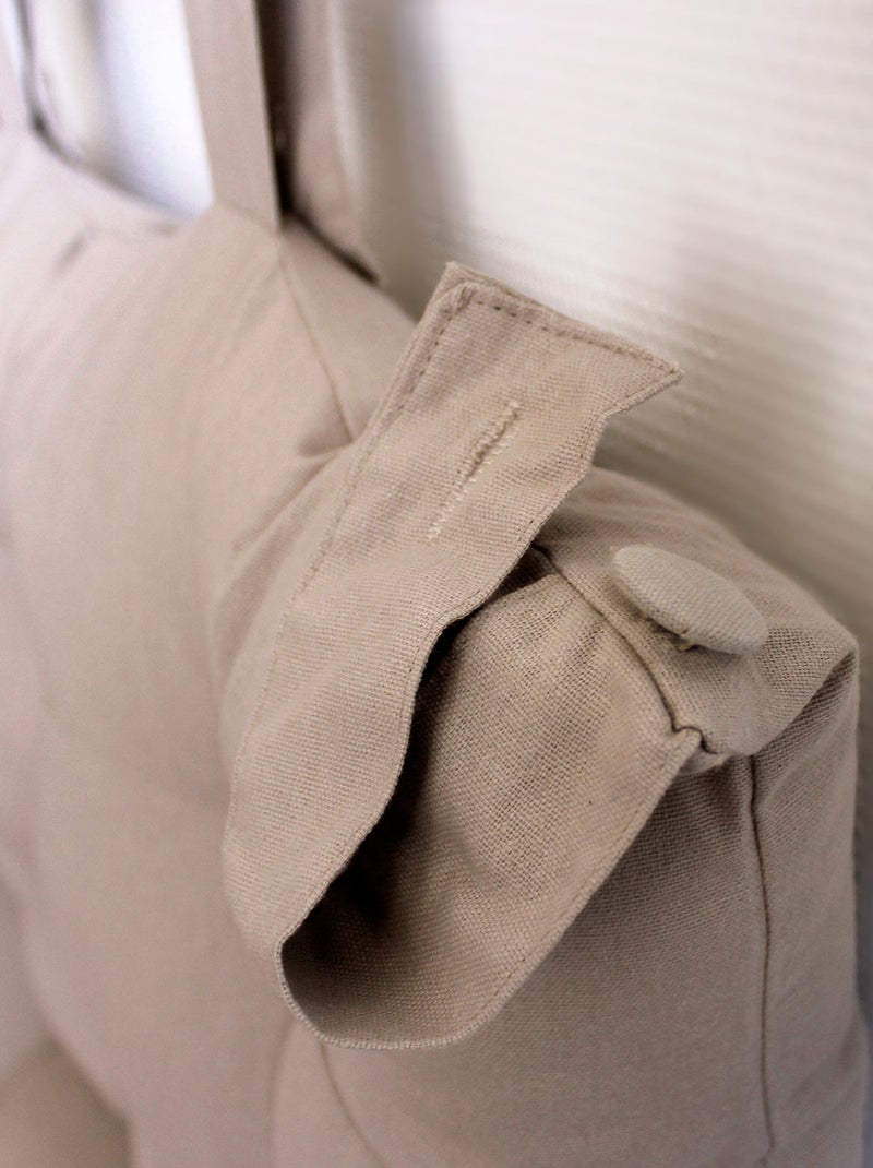 Tête de lit coussin en coton Bois naturel - Kiabi