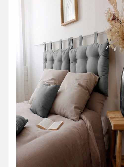 Tête de lit coussin en coton - Kiabi Tête de lit coussin en coton - Kiabi