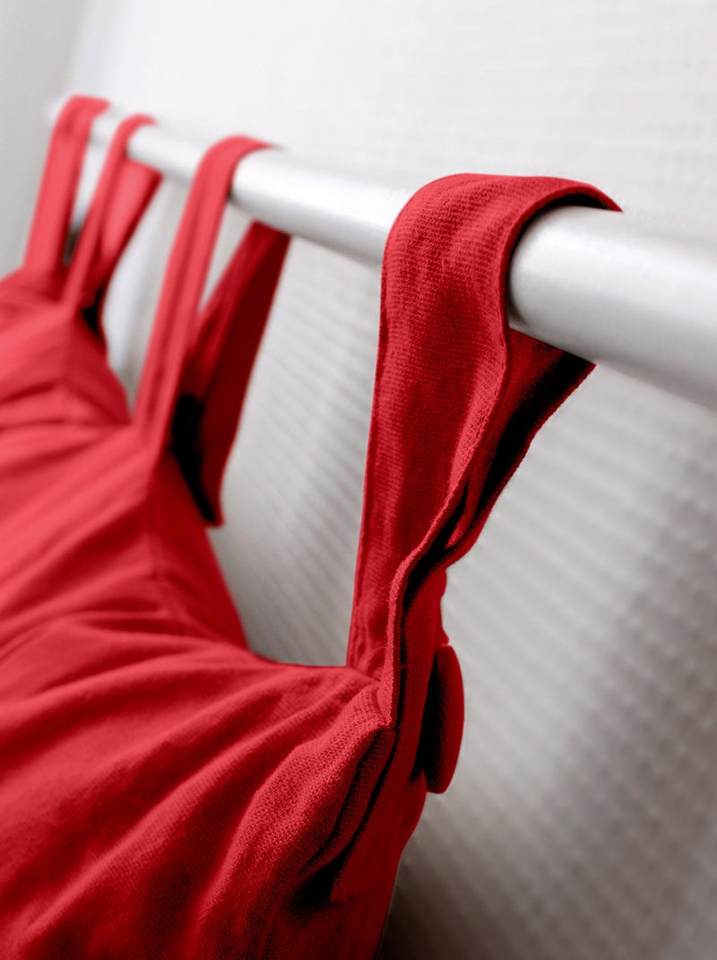 Tête de lit coussin en coton Rouge - Kiabi