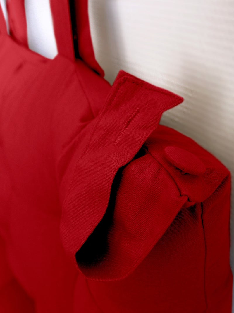 Tête de lit coussin en coton Rouge - Kiabi