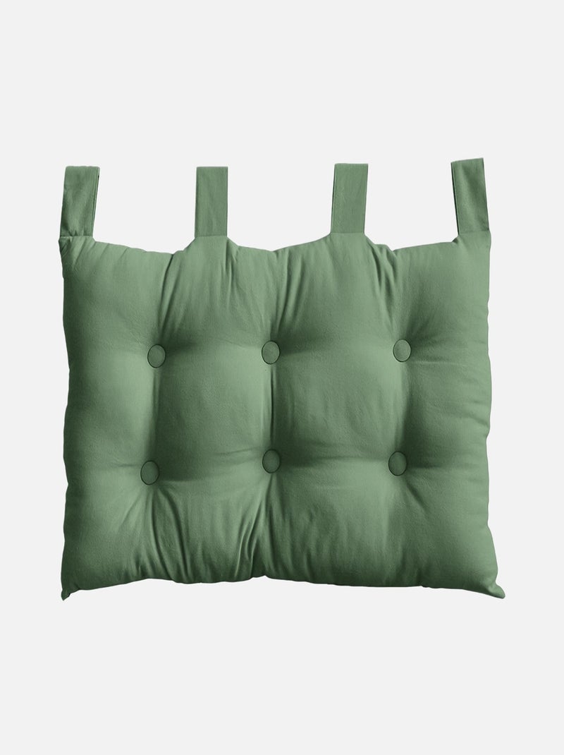 Tête de lit coussin en coton Vert - Kiabi