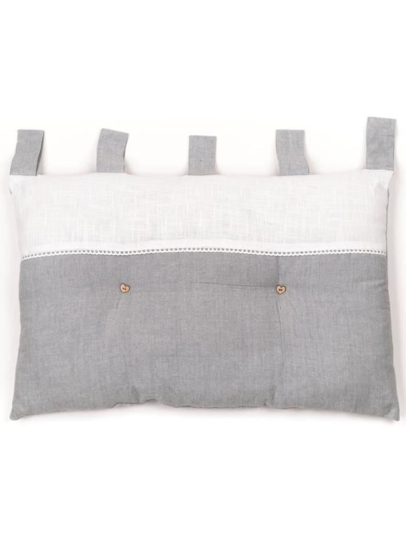 Tête de lit style romantique Gris - Kiabi