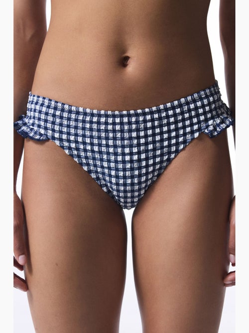 Texas bikinibroekje met ruit en ruches penti - Kiabi Texas bikinibroekje met ruit en ruches penti - Kiabi