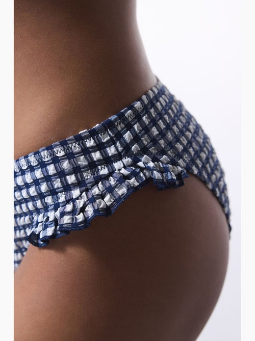 Texas bikinibroekje met ruit en ruches penti - Kiabi Texas bikinibroekje met ruit en ruches penti - Kiabi