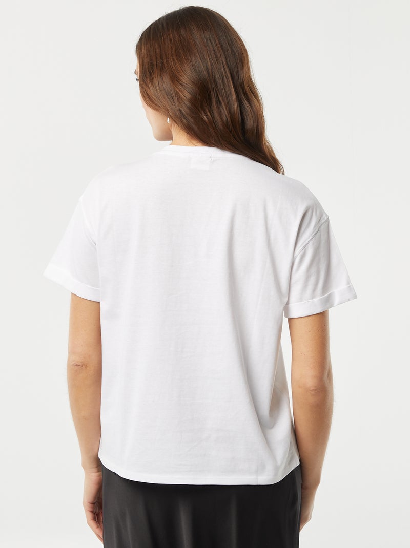 'The Doors'-T-shirt met korte mouw WIT - Kiabi