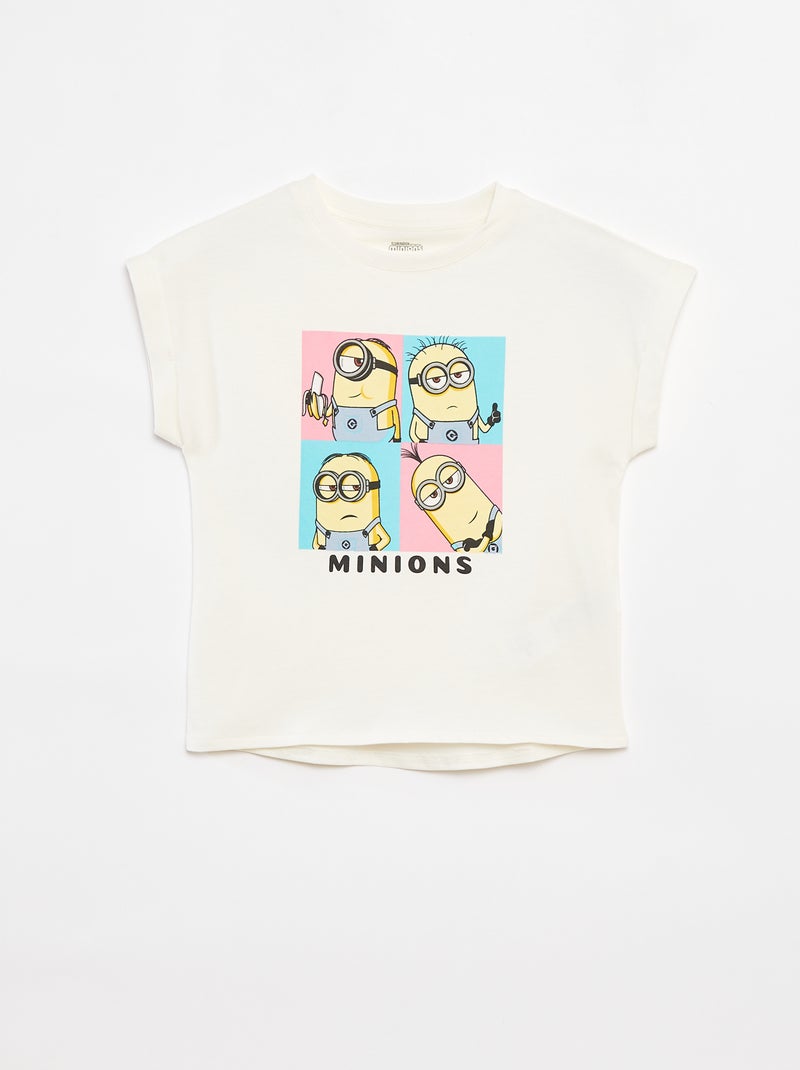 The Minions-T-shirt met korte mouw WIT - Kiabi