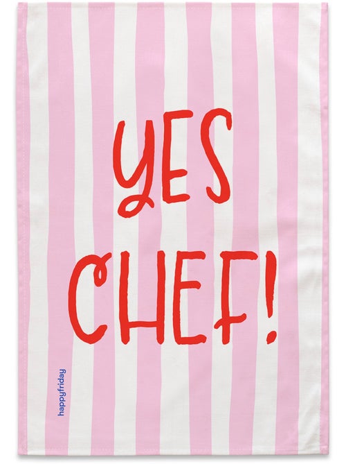 Theedoek 2 stuks chef "happyfriday" - Kiabi Theedoek 2 stuks chef "happyfriday" - Kiabi