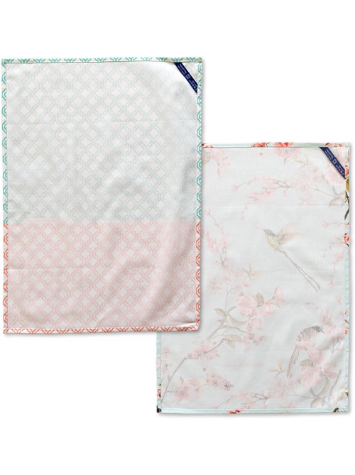 Theedoek 2 stuks Chinoiserie "Happyfriday" - Kiabi