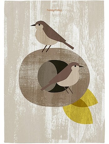 Theedoek 2 stuks Nest "Happyfriday