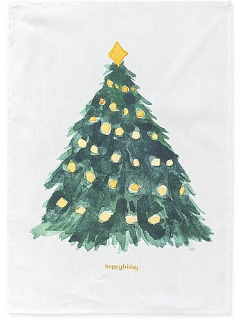 Theedoek 2 stuks Sapin "Happyfriday