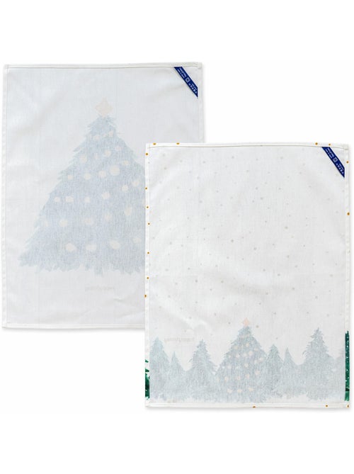 Theedoek 2 stuks Sapin "Happyfriday" - Kiabi