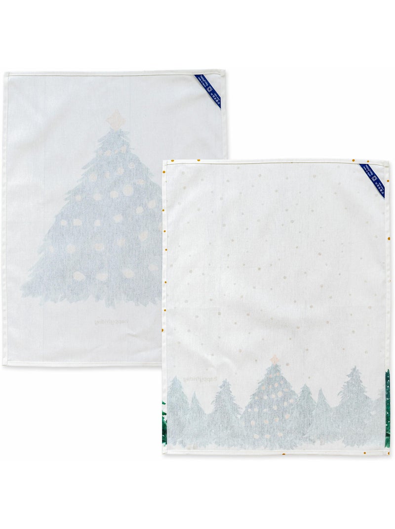 Theedoek 2 stuks Sapin "Happyfriday" Multicolor - Kiabi