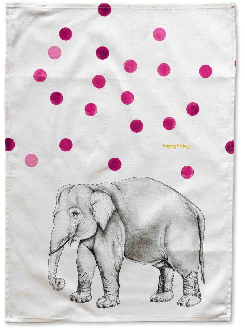 Theedoek 2 stuks Savanna "Happyfriday" Multicolor - Kiabi