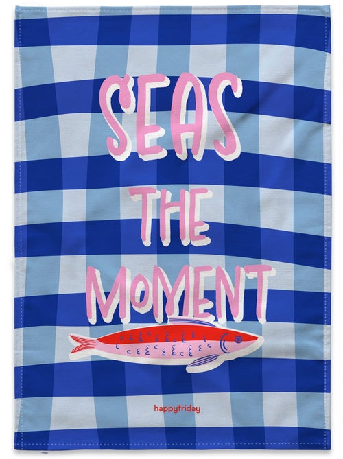Theedoek 2 stuks seas the moment "happyfriday" - Kiabi Theedoek 2 stuks seas the moment "happyfriday" - Kiabi