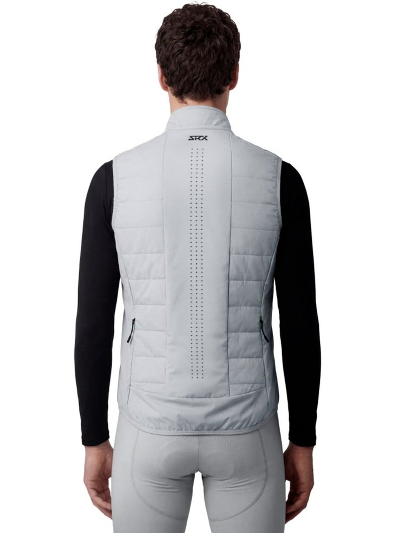 Thermisch fietsvest heren Wit Grijs - Kiabi