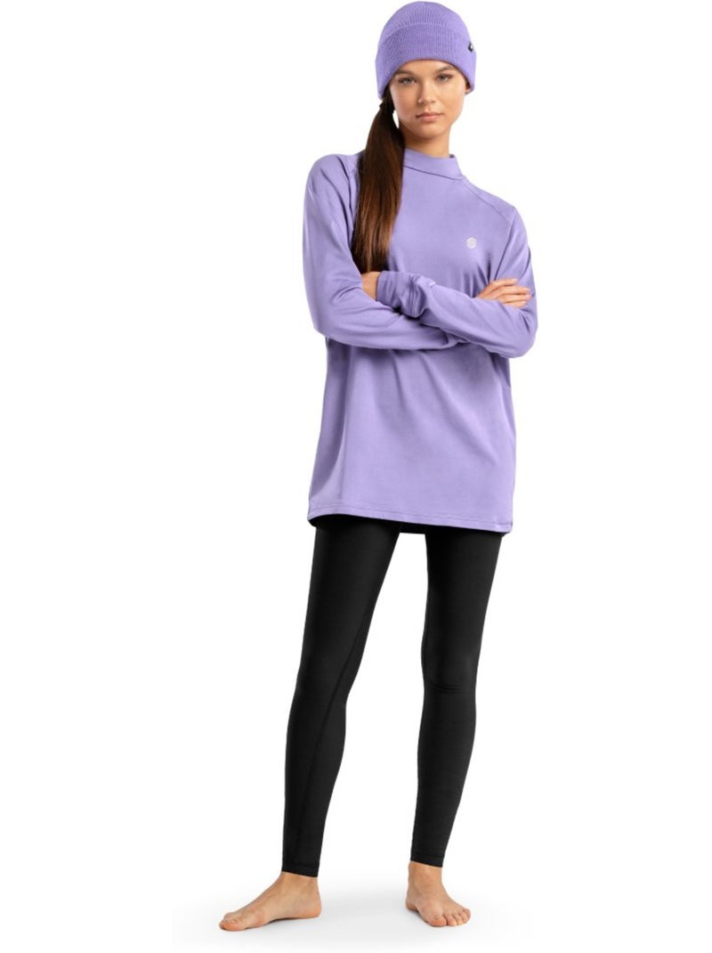 Thermisch ondershirt dames Lavendel - Kiabi