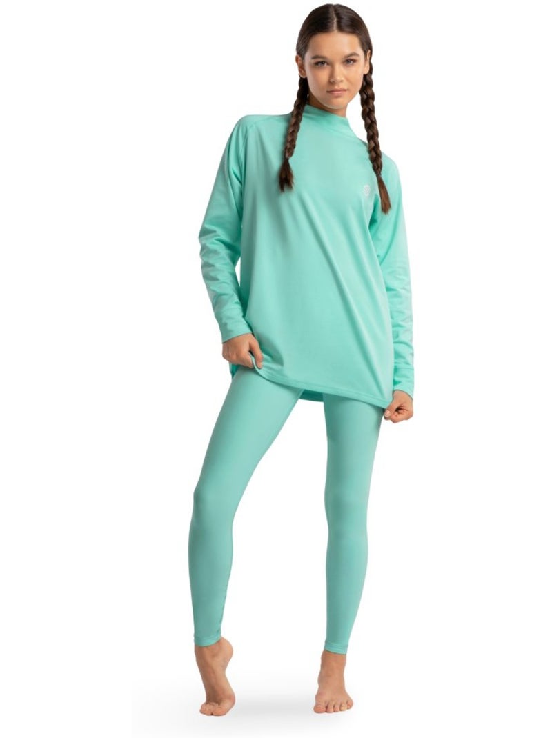 Thermisch ondershirt dames Turkoois - Kiabi
