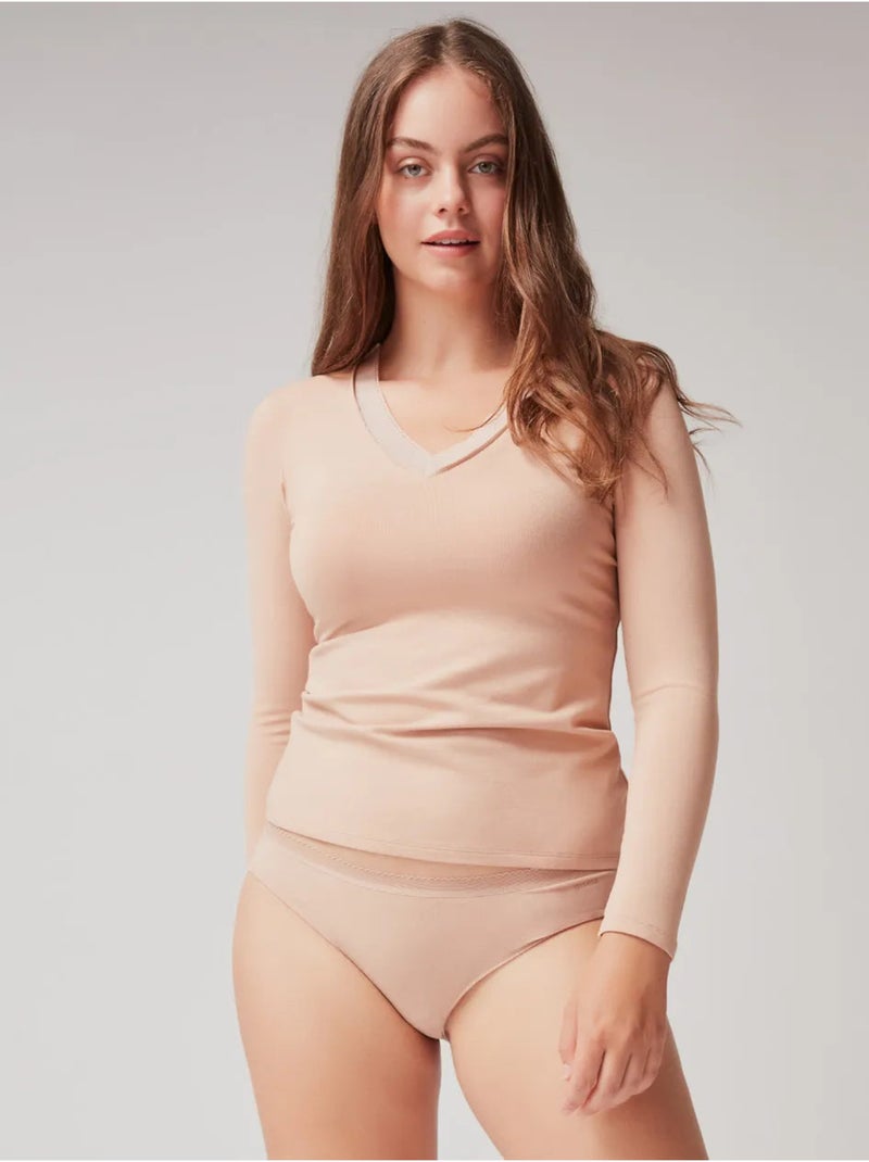 Thermische binnen t-shirt Roze - Kiabi