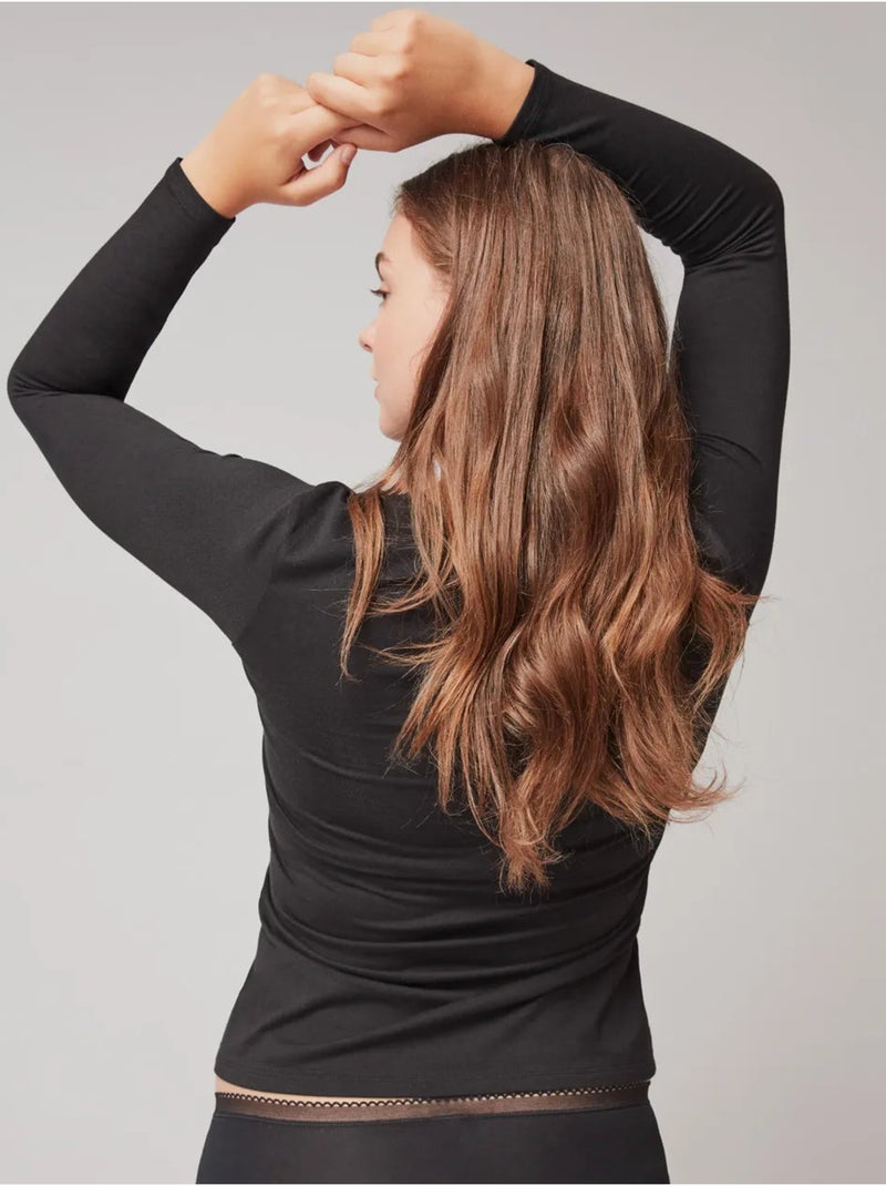 Thermische binnen t-shirt Zwart - Kiabi