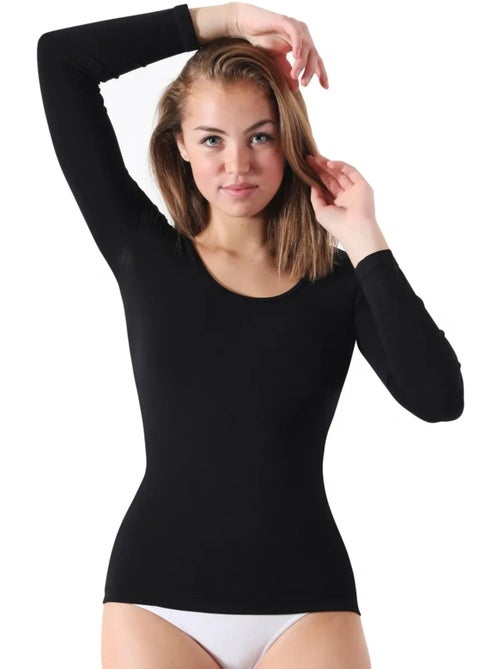 Thermo afslankend T-shirt met lange mouwen - Kiabi