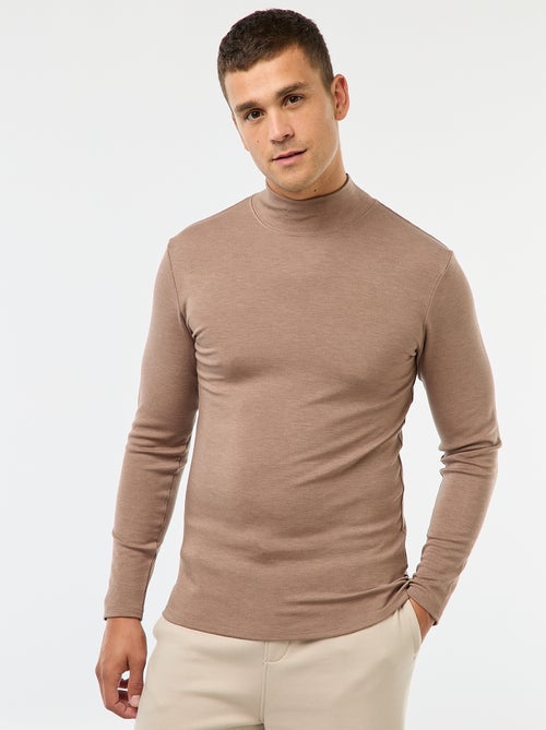 Thermo-T-shirt met opstaande kraag - Kiabi