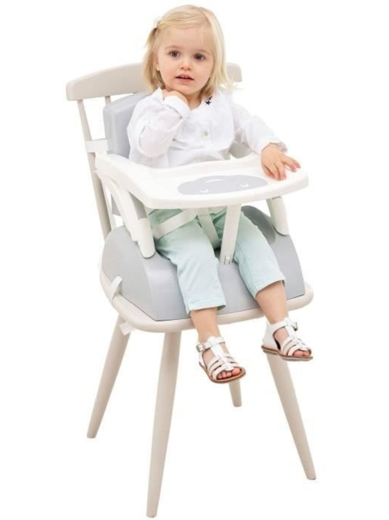 Thermobaby rehausseur de chaise 2 en 1 gris charme Gris - Kiabi