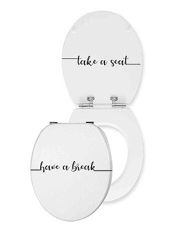 Thermodur toiletbril "neem een ​​pauze