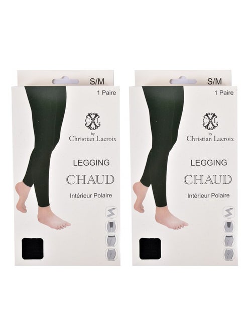 Thermolegging CHRISTIAN LACROIX - Set van 2 - Kiabi Thermolegging CHRISTIAN LACROIX - Set van 2 - Kiabi