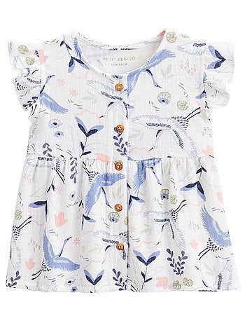 Tiana babyblouse van katoenen gaas.