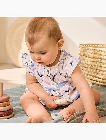 Tiana babyblouse van katoenen gaas.