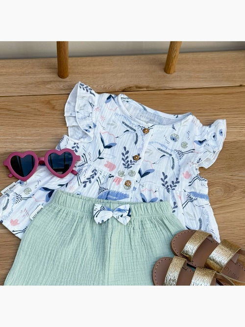 Tiana babyblouse van katoenen gaas. - Kiabi