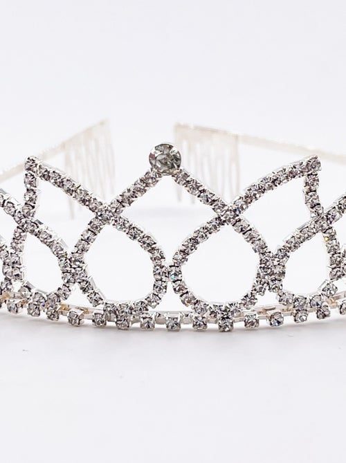 Tiara met hart en strass kind prinsessen kostuum - Kiabi