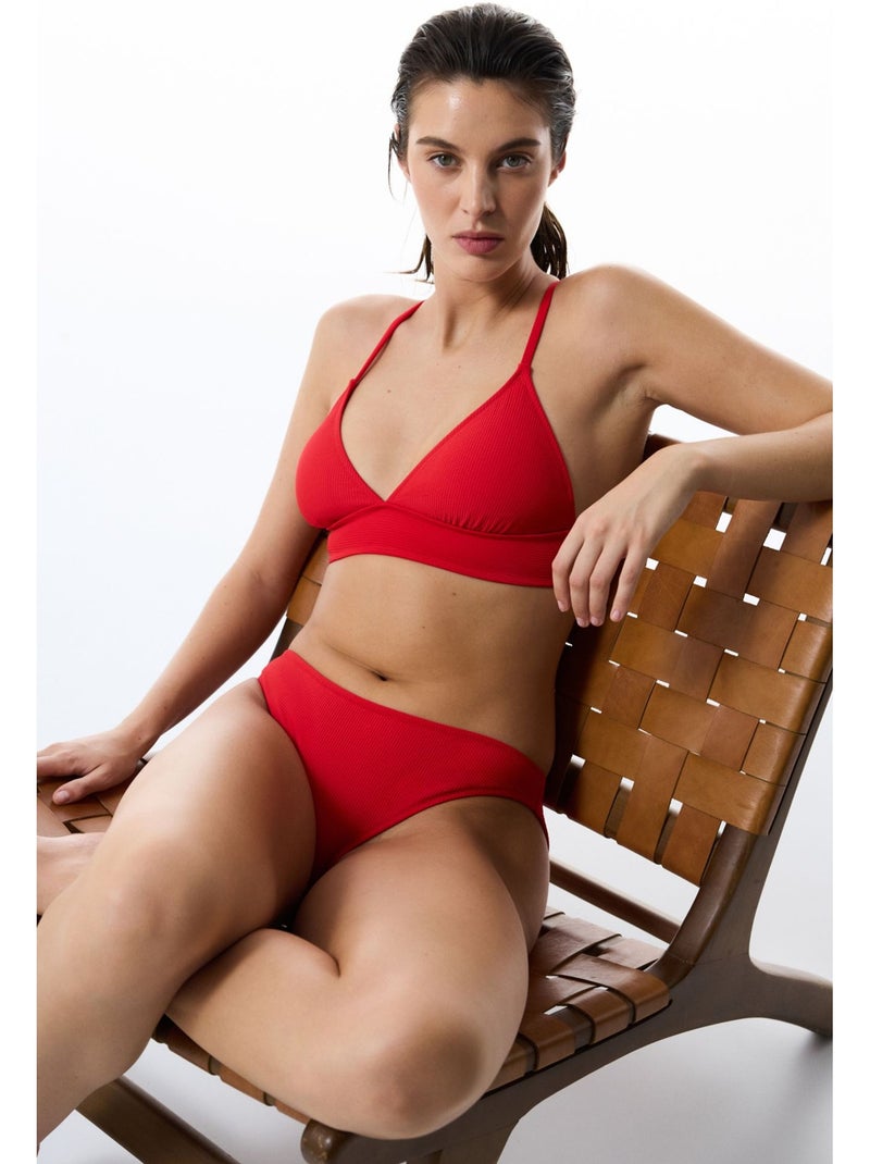 Tiara slip bikinibroekje penti Rood - Kiabi