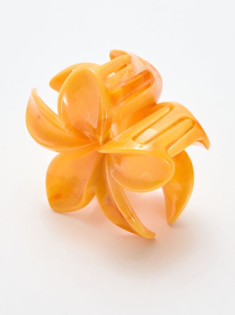 Tiarébloemhaarklem Oranje - Kiabi