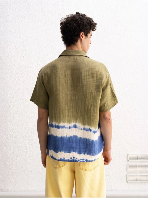 Tie-dye overhemd met korte mouwen giesto - Kiabi