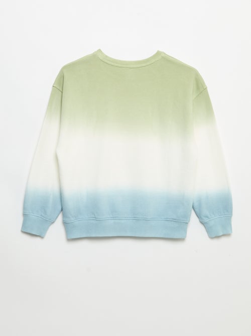 Tie-dye sweater met ronde hals en print - Kiabi Tie-dye sweater met ronde hals en print - Kiabi