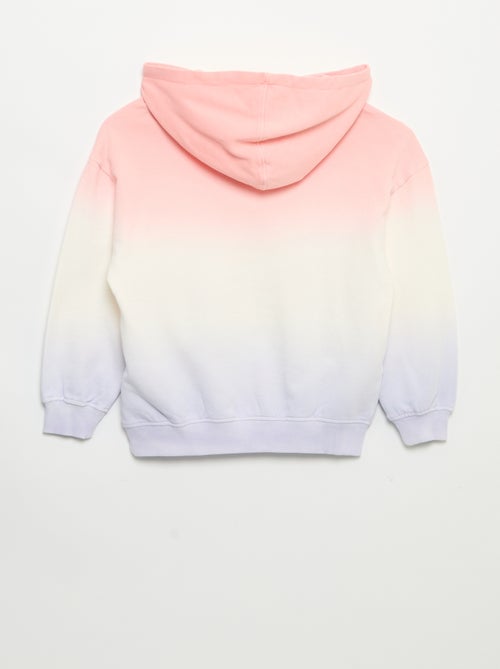 Tie-dye sweatshirt met capuchon en lange mouwen - Kiabi