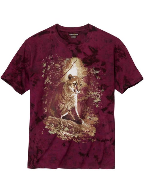 Tie-dye T-shirt met panterprint - ATLAS FOR MEN - Kiabi Tie-dye T-shirt met panterprint - ATLAS FOR MEN - Kiabi