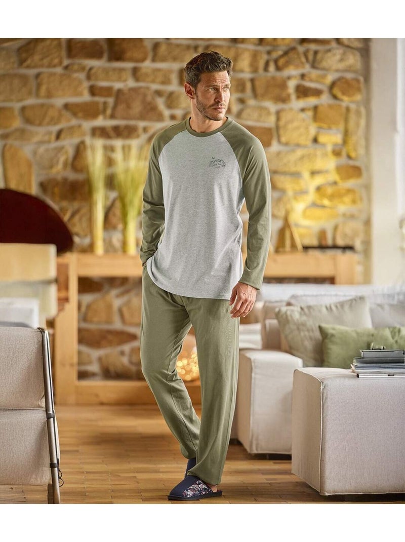Tijdloze pyjama - atlas for men Kakigrijs - Kiabi