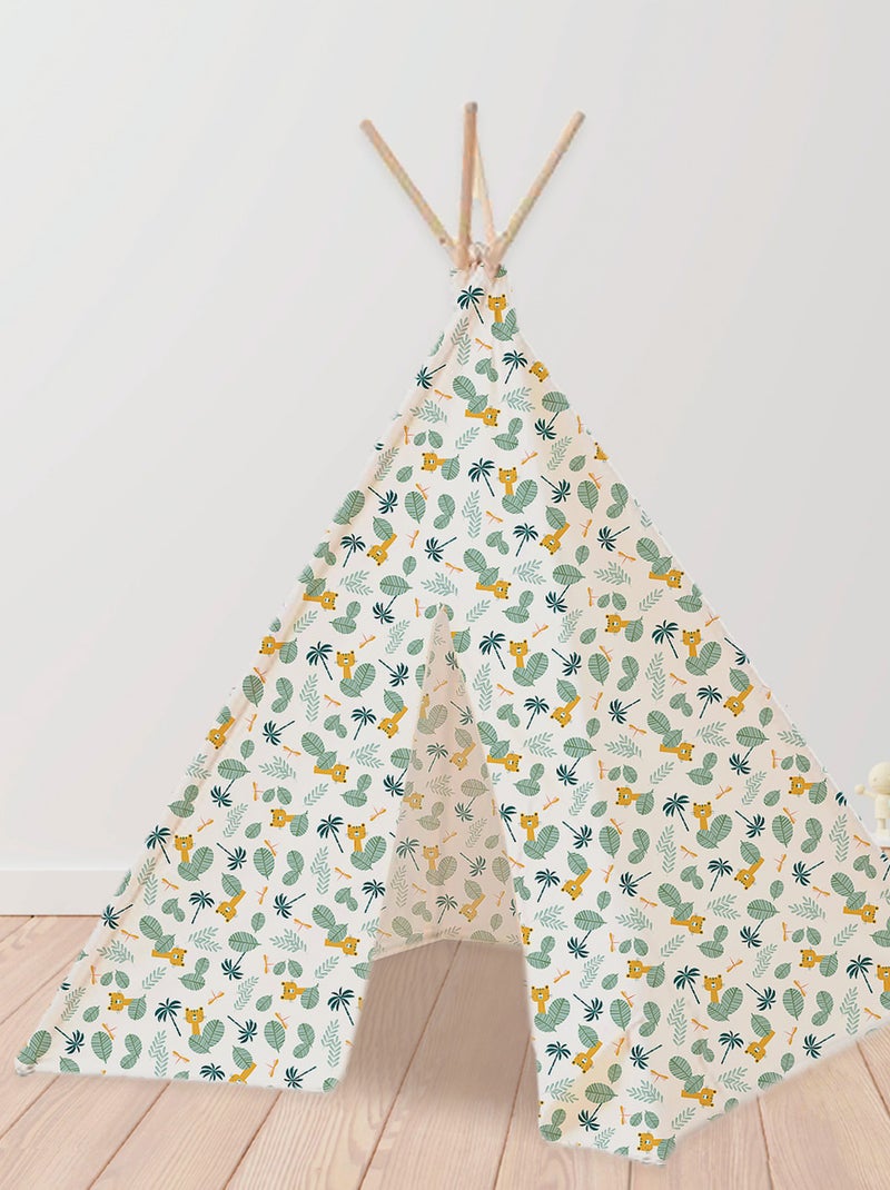 Tipi imprimé 'jungle' Blanc/Vert - Kiabi