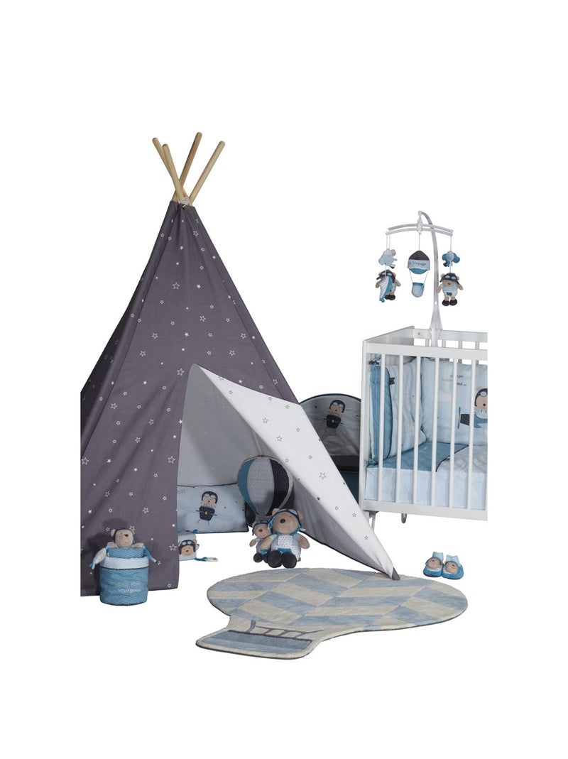 Tipi van grijs katoen Grijs - Kiabi