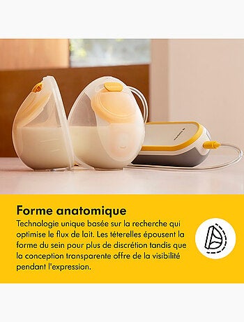 Tire-lait électrique double medela freestyle hands-free - mains libres, connecté, collecteurs