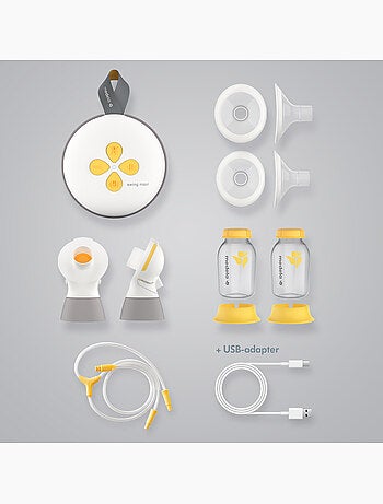 Tire-lait électrique double medela swing maxi - 2-phase expressio, téterelles personalfit flex,
