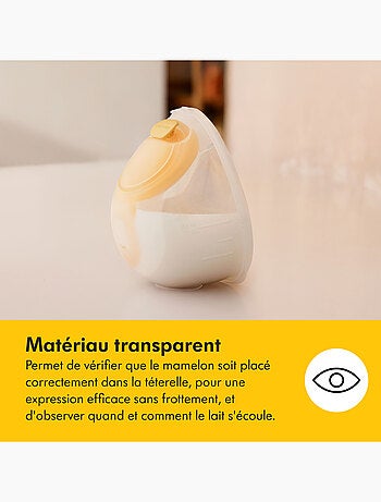 Tire-lait électrique simple medela solo hands-free - mains libres, connecté, collecteur inclus,